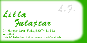 lilla fulajtar business card
